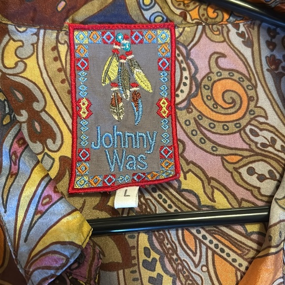 Johnny Was silk tunic - Picture 4 of 6